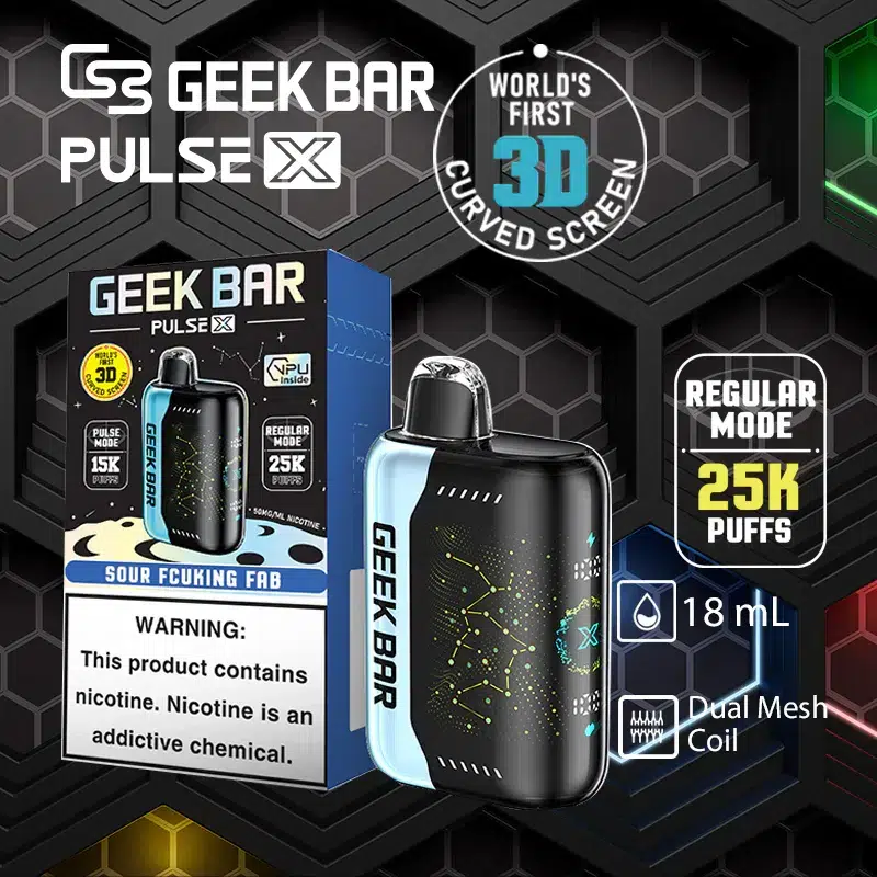 GEEK BAR Pulse X 25000 Wholesale In Stock Sour Fcuking Fab