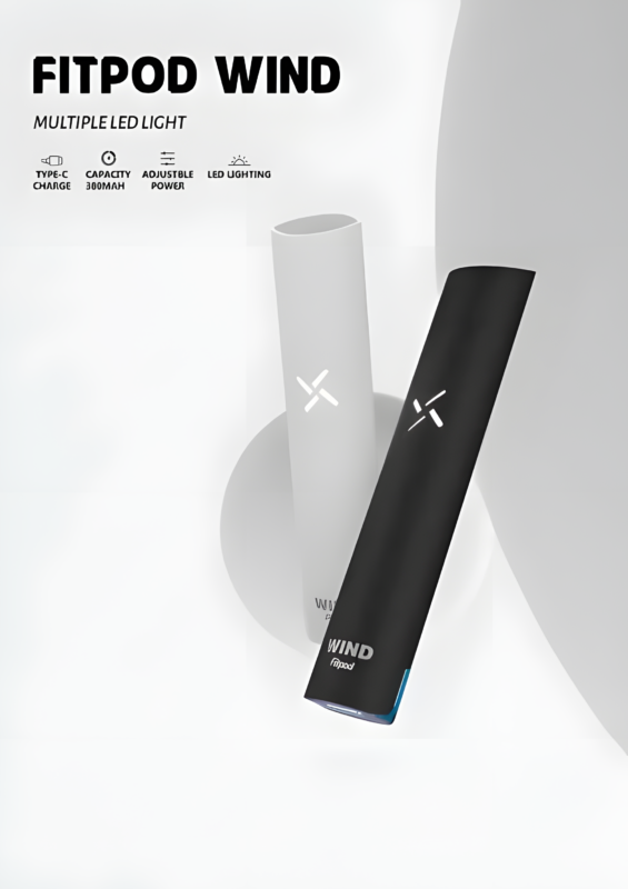Fitpod Wind 氣流桿 一代發光主機 四檔調節 通配一代煙彈 2 Fitpod Wind 主機