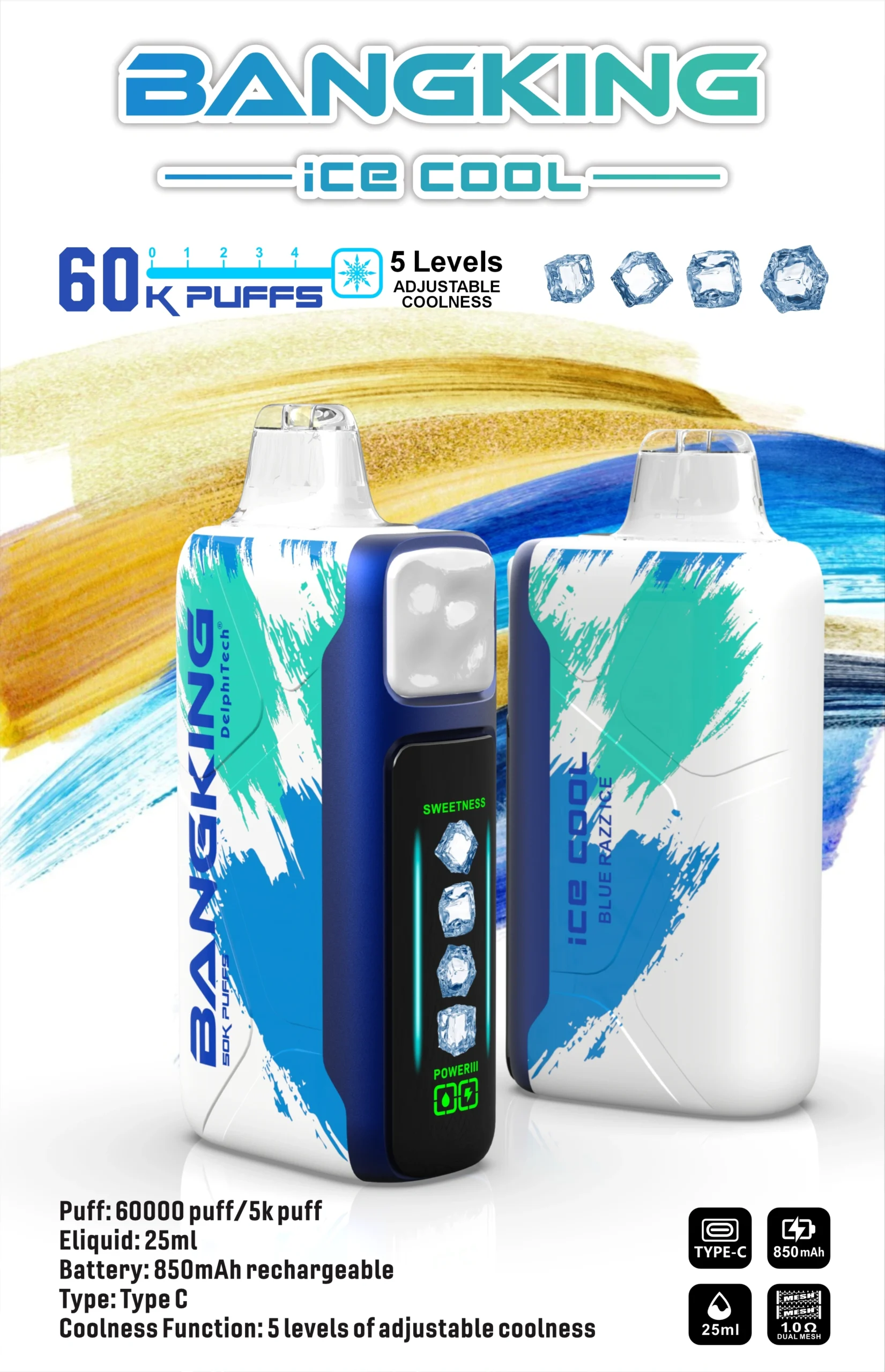 Bangking Ice Cool 60000 Puffs 拋棄式電子煙